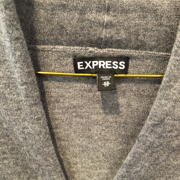 Express Grey V-Neck Sweater sz Small - Picture 4 of 6